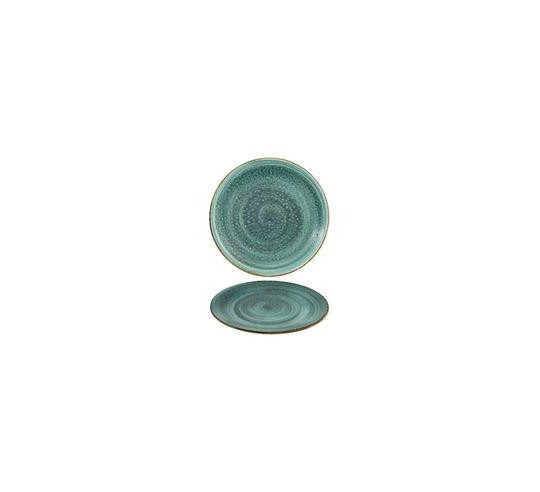 MOON TURQUOISE 25 CM FLAT PLATE