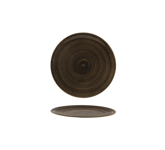 SPIRAL GREY 28 CM FLAT PLATE