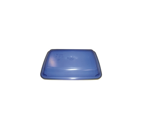 POLITRAY TAPA PC AZUL FUENTE RECT  22 cm