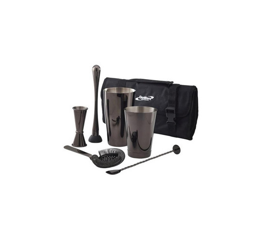 cocktail bar kit 7 pzas negro