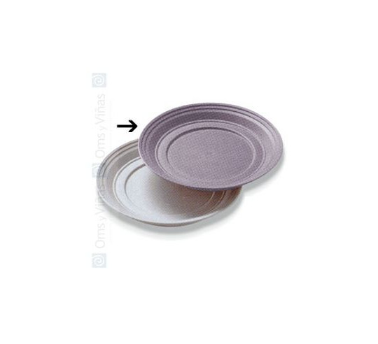 PURPLE PLASTIC UNDERPLATE 26 CM