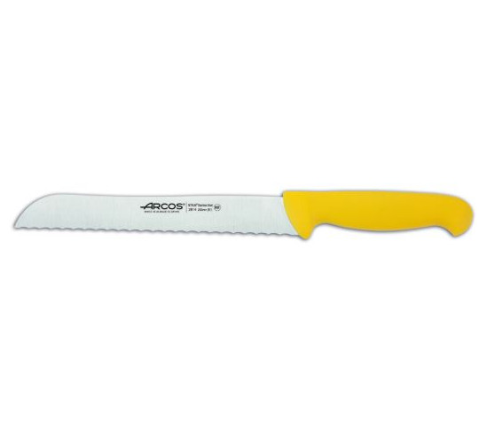 CUCHILLO PAN SIERRA 35 cm. AMARILLO