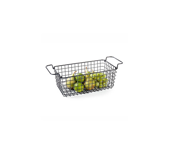 BLACK GN WIRE BASKET 1/3. 12CM