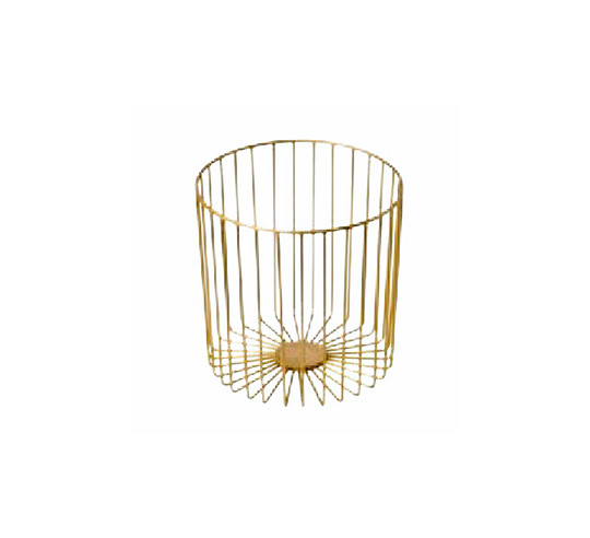 CESTA ACERO BUFFET GOLD 23X23X23 CM