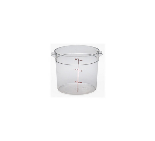 ROUND POLYC. FOOD CONTAINER W/ LID 5.7L