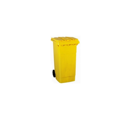 CUBO BASURA NORMAPLAS 120 L AMARILLO C/P