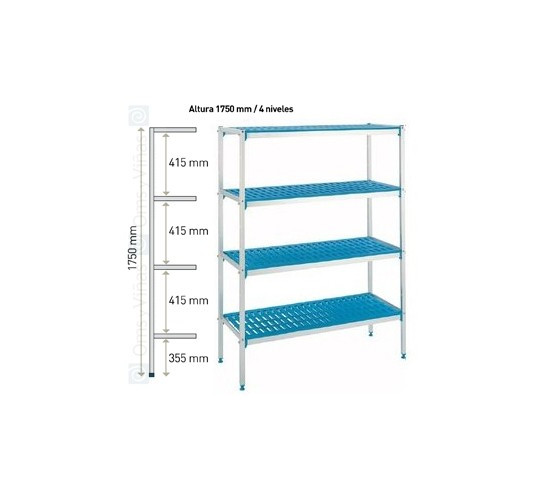 ESTANTERIA 4 NIVEL 5725x555x1750