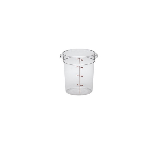 ROUND POLYC. FOOD CONTAINER W/ LID 3.8L