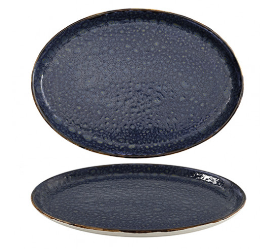 MOON BLUE 33 CM OVAL DISH