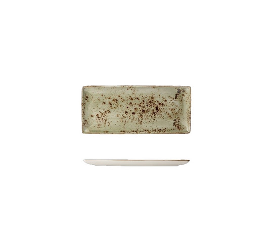 CRAFT GREEN RECTANGLE PLATE 37X16.5CM