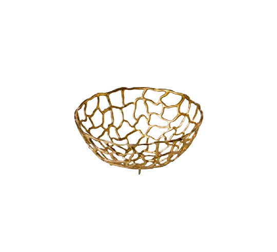 NATURAL CESTA ALUMINIO GOLD 38 cm