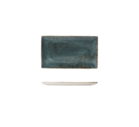 CRAFT BLUE RECT. DISH 33X19CM