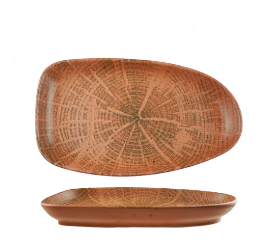 FOREST TERRACOTA PLATO ORGANIC 26X15 cm