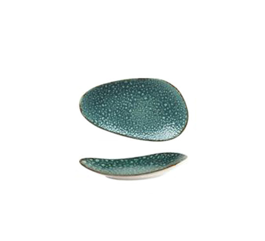 MOON TURQUOISE PLATO OVAL 21X12X3 cm