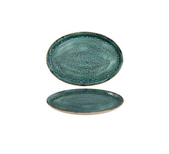 MOON TURQUOISE 33 CM OVAL DISH