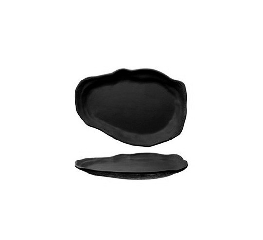 OYSTER GRAFITO DISH 23X15