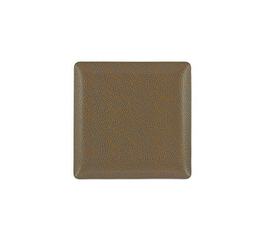 PEARLS METALLIC GOLD PLATO 27X27 cm
