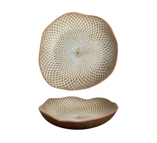 VAREIA BROWN BOWL  25,5 cm