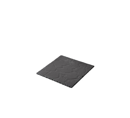 BASALT SQUARE PLATE 25X25
