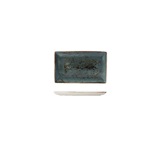 CRAFT BLUE RECT. DISH 27X17CM