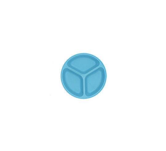 POLITRAY PLATO 3 COMPARTIMENTOS AZUL