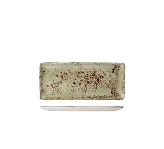 CRAFT GREEN RECTANGLE PLATE 37X16.5CM