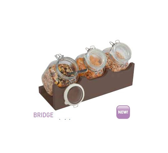 WOOD WENGE DISPENSADOR CEREALES 43x17 cm
