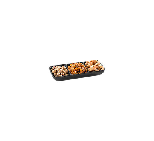 MINI BLACK BANDEJA SNACKS 19X8X3 cm