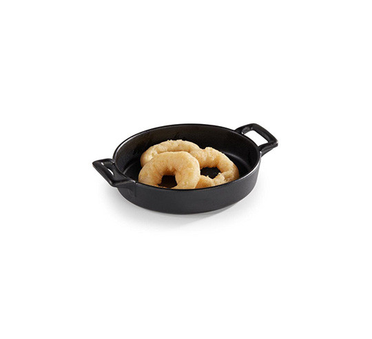 MINI BLACK CACEROLA OVAL 18X13 cm
