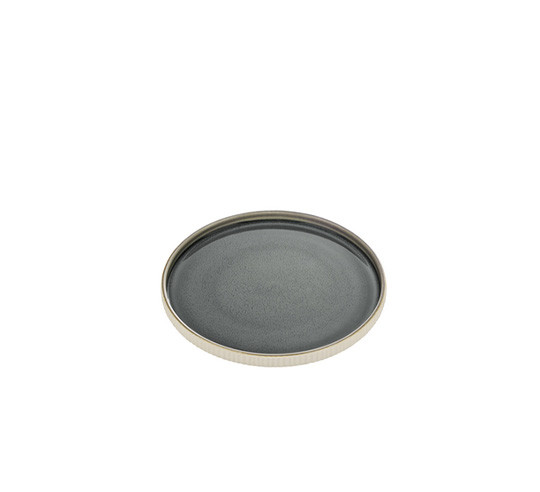 NARA GRIS RELIEF PLATO LLANO 27 cm