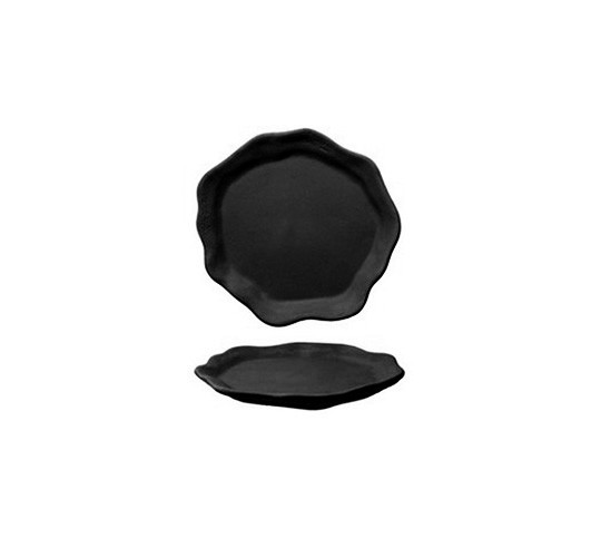 OYSTER GRAFITO PLATO LLANO 27 cm