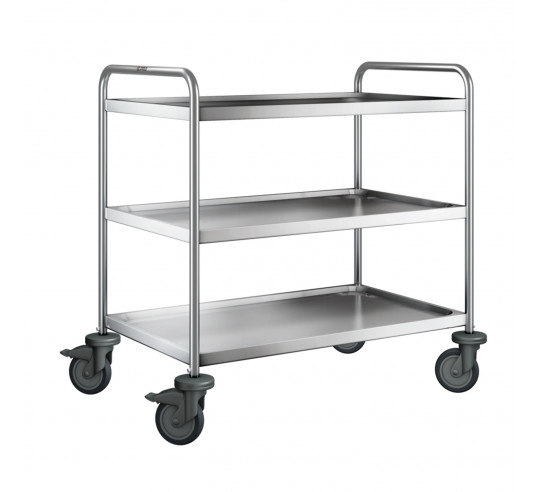 CARRO SERVICIO INOX 1000X650X950 GALERIA