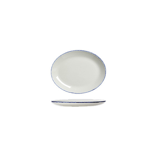 DAPPLE-BLUE FUENTE OVAL 20 cm