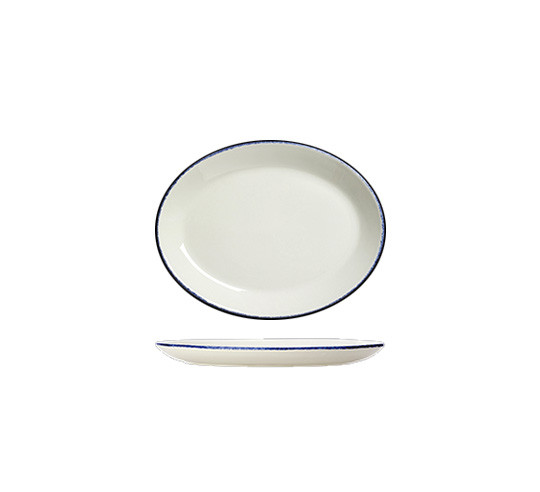 DAPPLE-BLUE FUENTE OVAL 28 cm