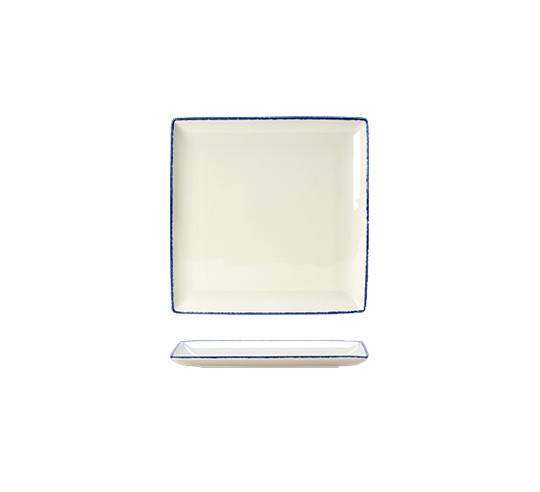 DAPPLE-BLUE PLATO CUADRADO 27x27 cm