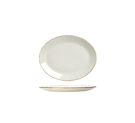 DAPPLE-BROWN FUENTE OVAL 28 cm