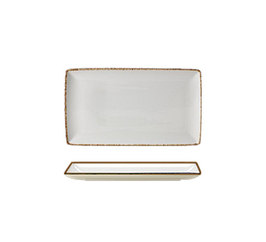 DAPPLE-BROWN FUENTE RECTANGULAR 33x19 cm