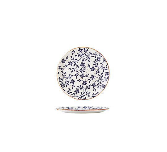 FLORA AZUL PLATO LLANO COUPE 20 cm