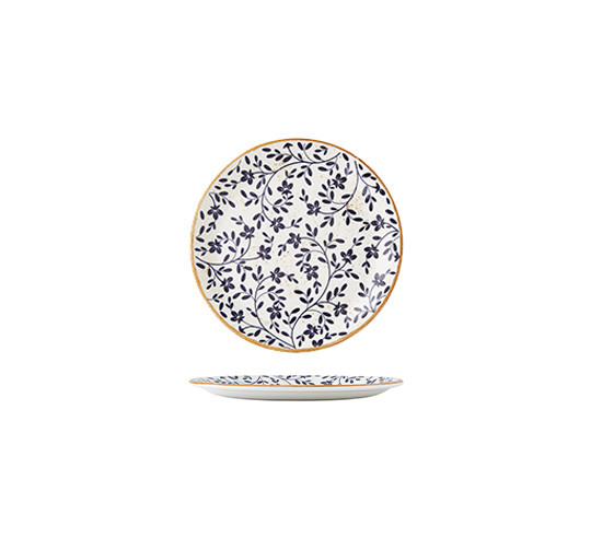 FLORA AZUL PLATO LLANO COUPE 25 cm