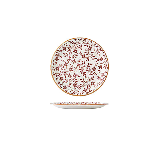 FLORA MARRON PLATO LLANO COUPE 25 cm