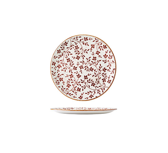 FLORA MARRON PLATO LLANO COUPE 28 cm