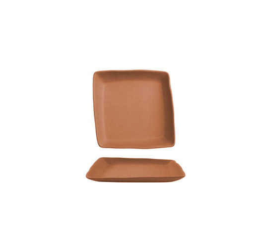 IO TERRACOTA PLATO CUADRADO 21X21 cm