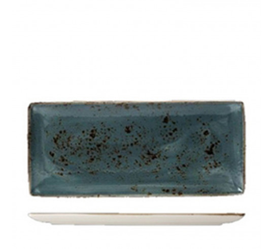 CRAFT BLUE RECT. DISH 33X19CM