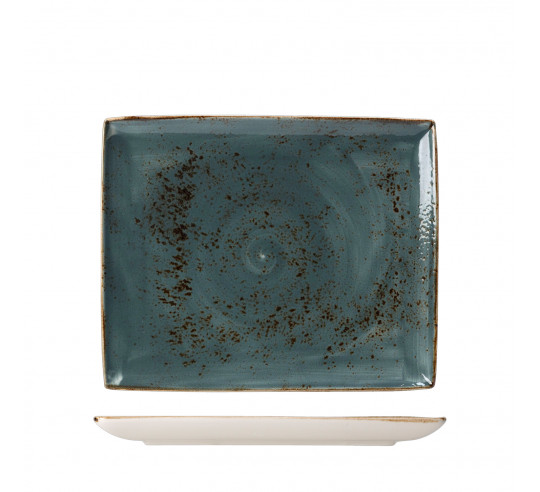 CRAFT BLUE RECT. DISH 27X17CM