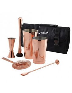COCKTAIL BAR KIT 7 PZAS COBRE