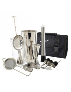 COCKTAIL BAR KIT 12 PZAS INOX