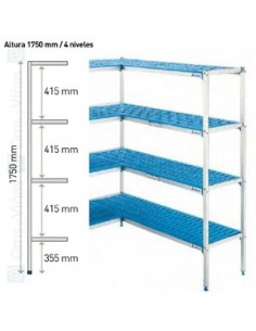 ESTANTERIA ANGULAR 4 NIVEL...