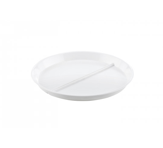 POLITRAY PLATO LLANO DE 23 cm 2 COMPART