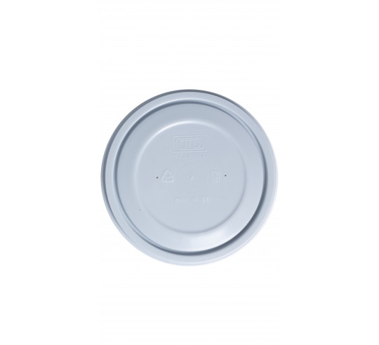 POLITRAY TAPA DOBLE CIERRE 13 cm GRIS