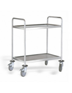 CARRO SERV INOX 2 EST 1000X600
